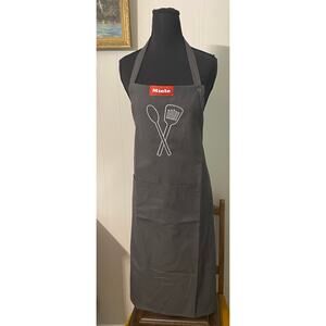 Miele OEM Adjustable Apron Spatula & Spoon Embroidered Double Pocket Chef Apron